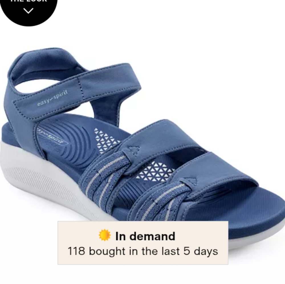 Easy Spirit Women's Blue Sandals 9M